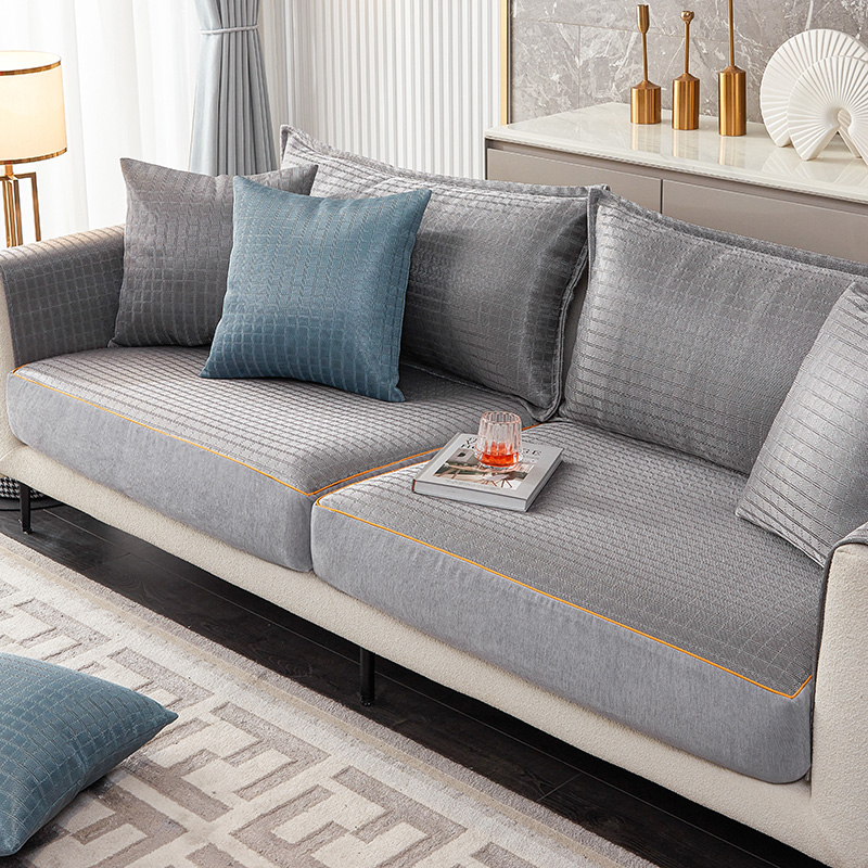冰丝沙发罩夏季款全包防滑凉席坐垫笠子四季通用冰藤沙发巾罩