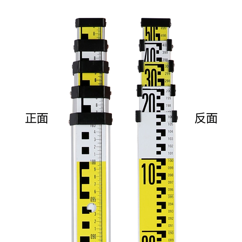 塔尺5米加厚3五米7米铝合金标尺水准仪可伸缩刻度尺标高测量工具
