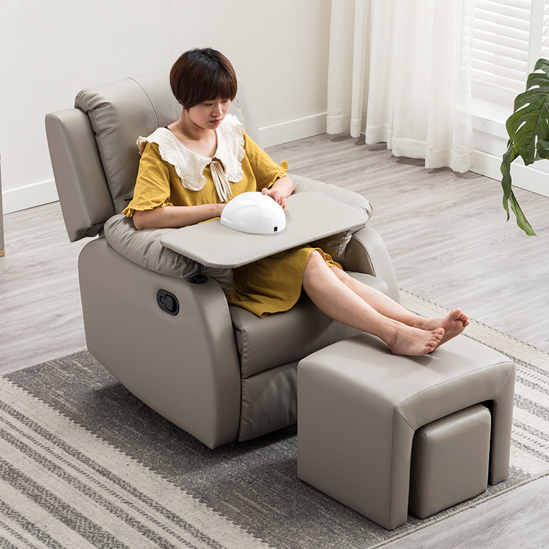 美甲沙发美足椅美脚美睫美容足疗沙发懒人电动多功能可躺做脚椅子