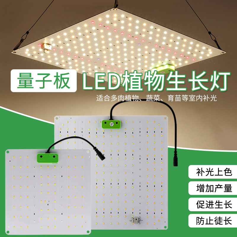 量子板全光谱植物补光灯多肉生长灯仿太阳光补光家用日照花果大棚