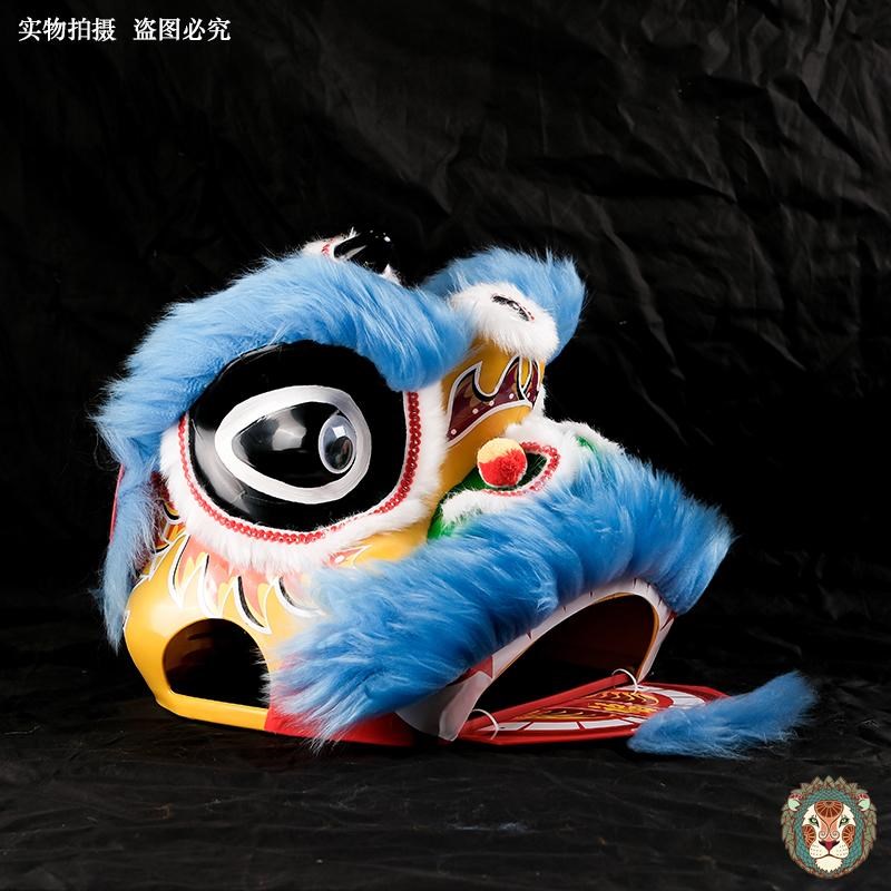 舞狮儿童寸9寸国潮风舞狮子舞狮头幼儿表演道具舞狮子头摆件