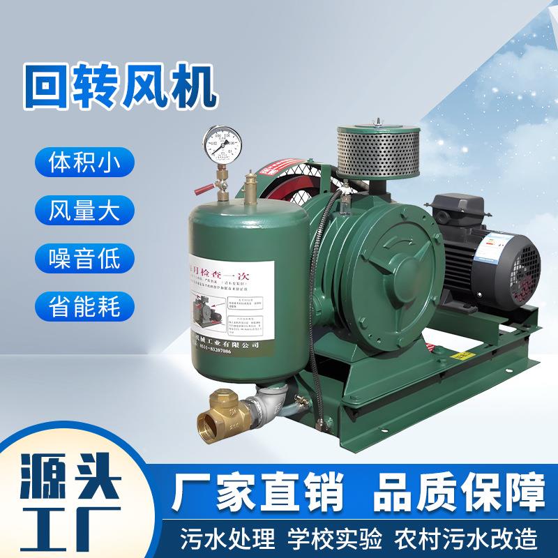 厂家直供回转鼓风机 大功率污水处理鱼塘增氧低噪音回转式鼓风机