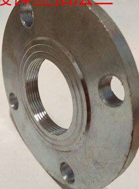 镀锌丝扣法兰片DN25 32 40 50 65 80 100水泵 带牙内螺纹法兰盘