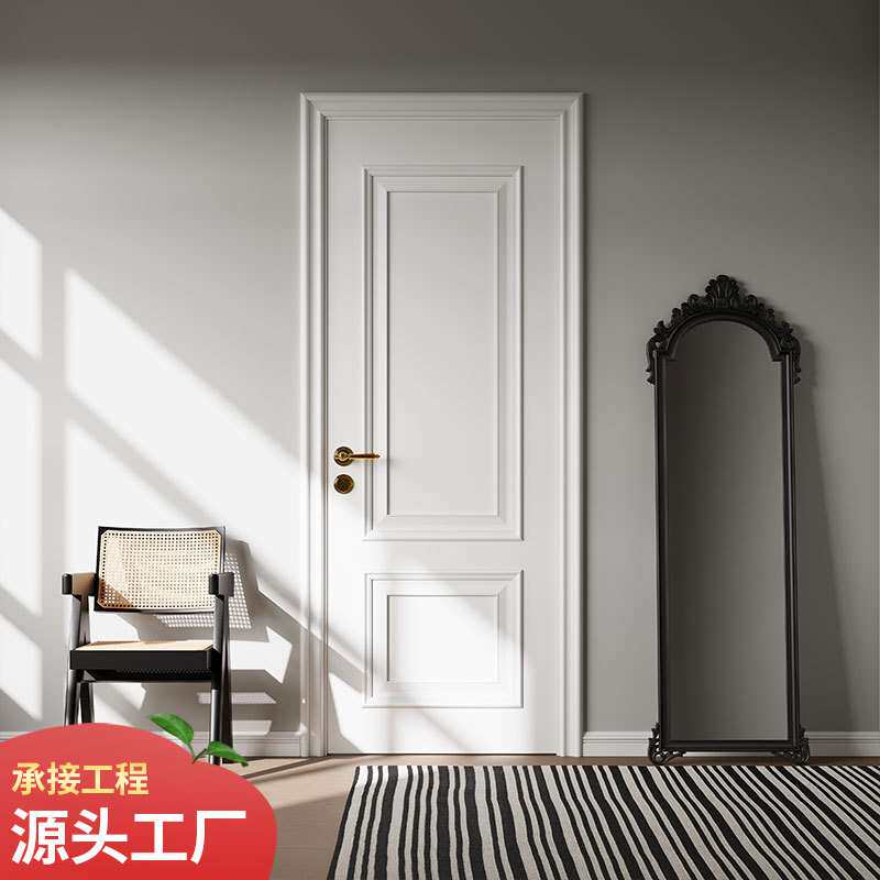 简约雕花房间门 房门隔音抗压卧室门烤漆门室内门复合实木门
