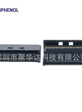 Amphenol安费诺U10AH7425001T SFF-8654 8X卧式SlimSAS 74P短体版