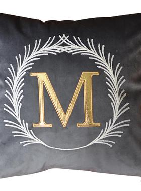 枕北欧抱枕套沙发靠垫床头靠垫办公室腰天鹅靠毛绒TK19924B抱背枕