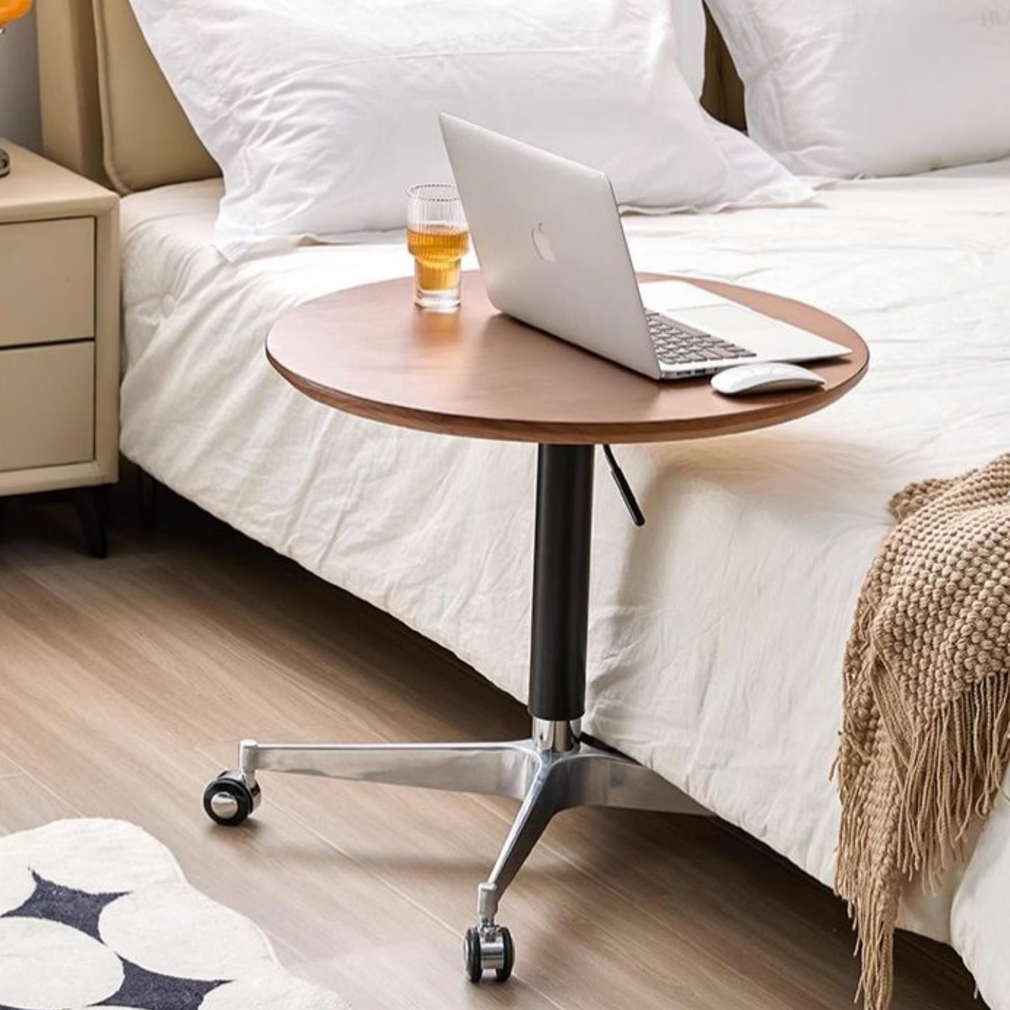 十朗39字茶升桌降腿可移动圆桌脚架带轮子支几升降支架滑轮脚架撑