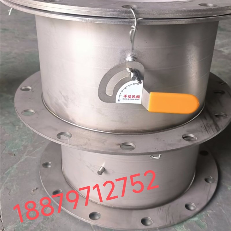 苏州百佳304不锈钢手动碟耐高温调节法兰加厚特厚门排气