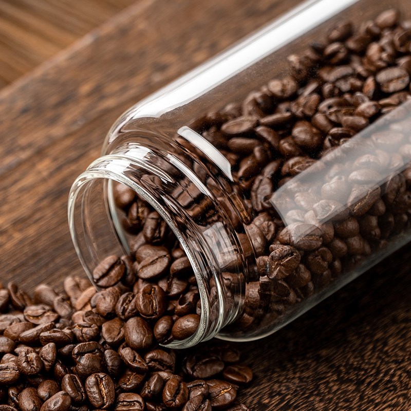 咖啡豆保存罐迷你便携茶叶罐密封分装咖啡粉玻璃瓶食品级储存罐子