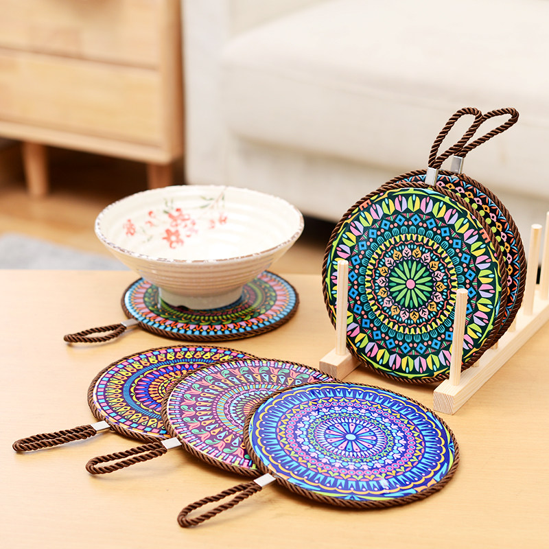 餐桌垫家用碗垫双层软木隔热垫欧式砂锅垫锅垫陶瓷餐盘垫防烫餐垫