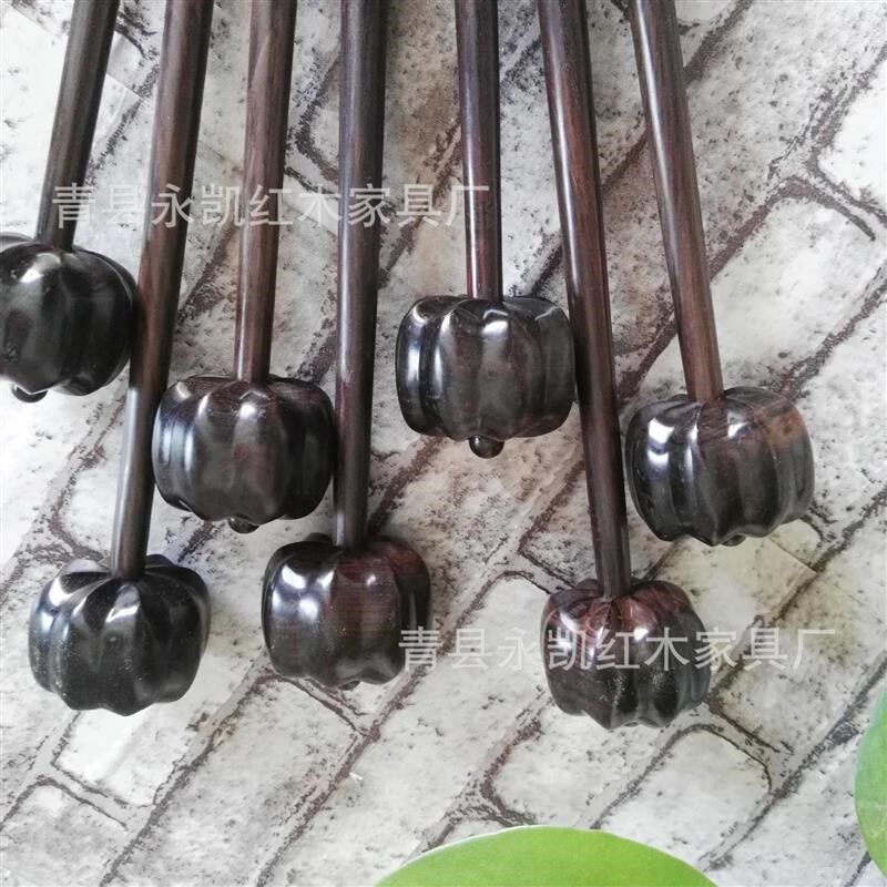 紫光檀健身锤捶背按养生敲打经络按锤南瓜锤精致质