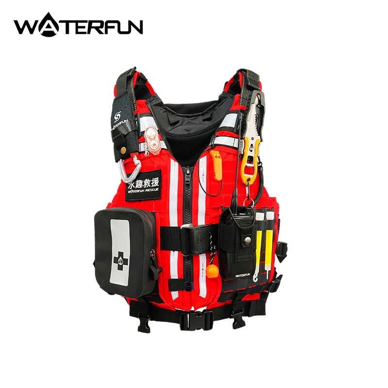 抢险救生衣激流水域重型救援队服PFD大浮力轻量化马甲背心装备