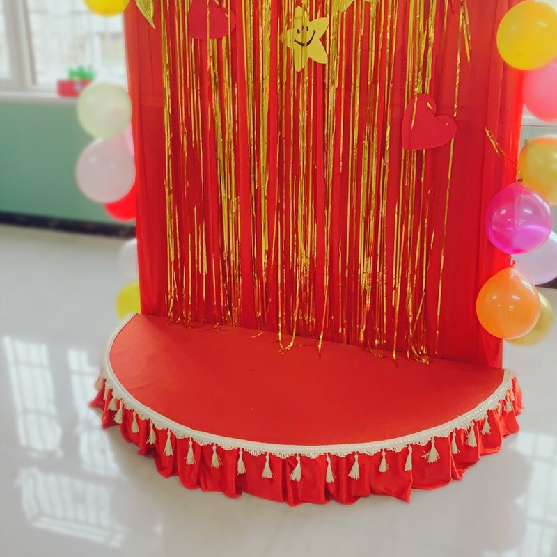 幼儿园室内半圆小舞台便携式可移动小舞台口才演讲培训半圆小舞台