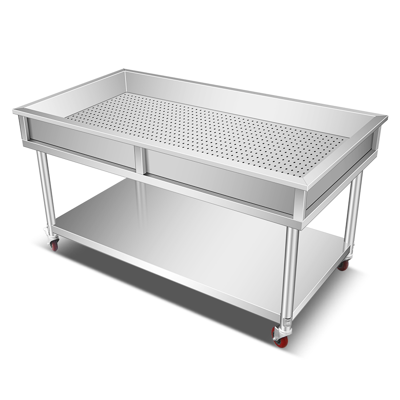 卤肉熟食分拣台不锈钢工作台晾肉卤煮鸭货卤菜沥水分拣车现卤现捞