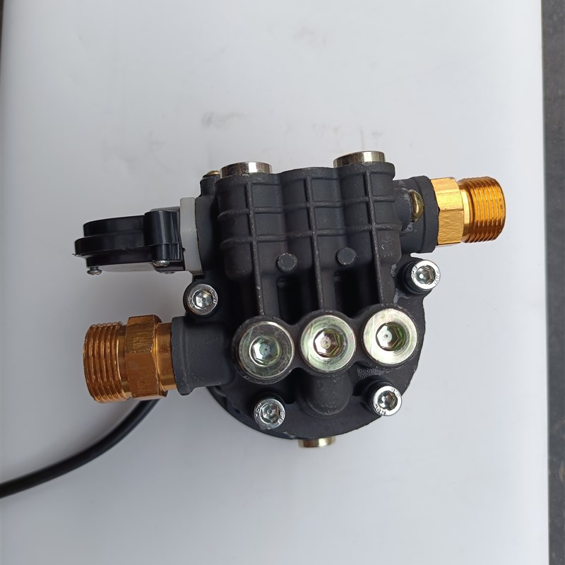 1508清洗机洗车水压头盖洗车机压头总成配件带水封止逆阀220V