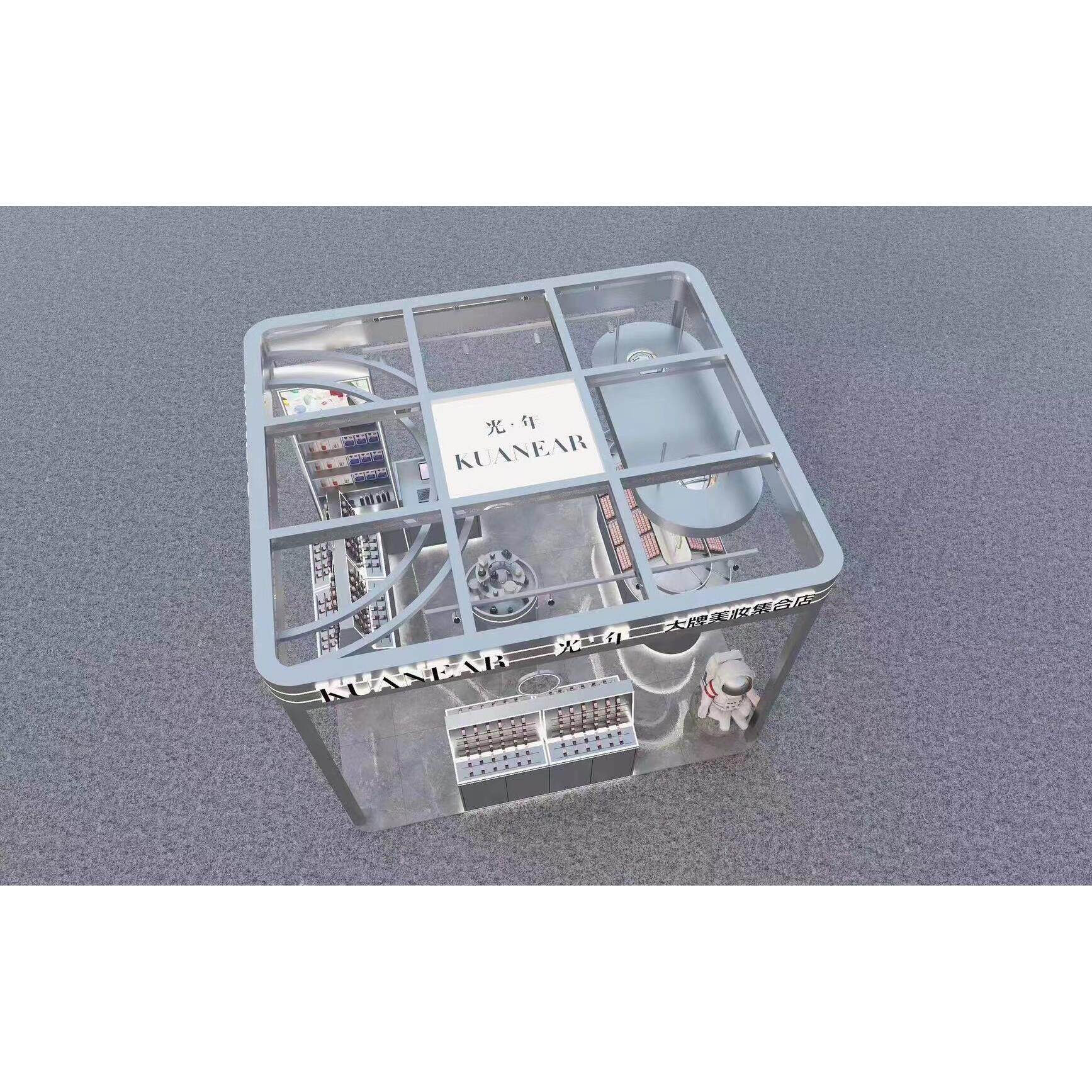 美妆店产品陈列柜香水货柜美容美发假发展示柜眼镜店货柜美甲货架