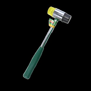 35mm钢管柄 锤橡胶锤橡皮锤子30mm 台湾汉斯工具HS5020B 双头安装