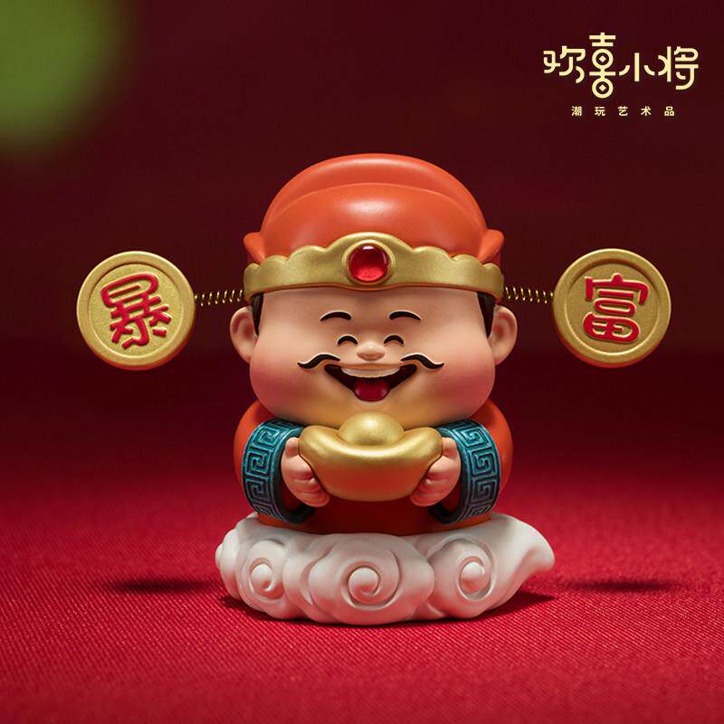 欢喜小将《天天暴富》好运车搭广开财路财源滚滚生意兴隆招财摆件