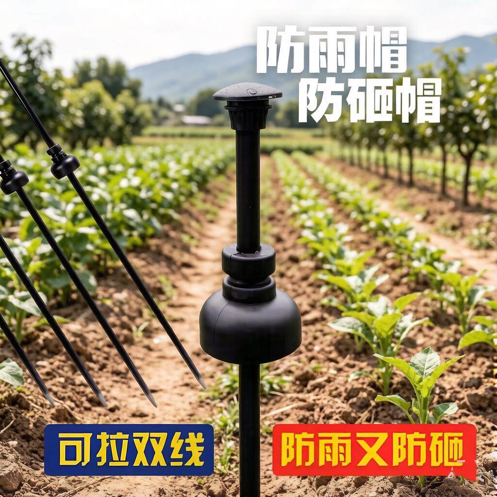 绝缘棒耐高压防砸地桩防雨绝缘帽网纤维棒可调高低实心绝缘杆
