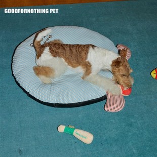 goodfornothing《摆烂的小狗》狗窝蓝色清凉感沙发猫睡垫可拆洗