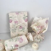 温柔浪漫玫瑰花雪梨纸礼物包装 纸氛围感礼品纸相框打包纸打包材料