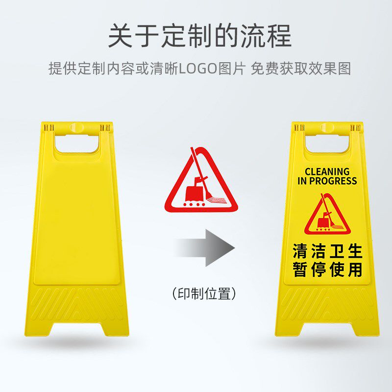 可定制A字牌请勿泊车告示牌专用车位禁止停车警示牌小心地滑施工
