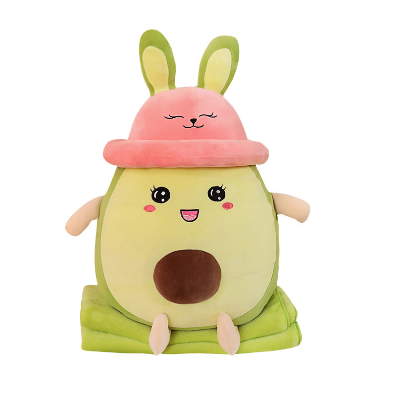 牛油果汽车用抱枕被子两用午睡可爱靠枕枕头空调毯子珊瑚绒二合一,居家布艺,抱枕被,淘宝优惠券,粉丝福利购,淘宝优惠卷