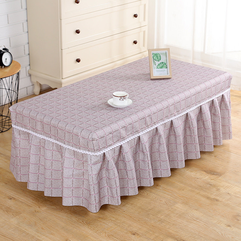 长方形布艺茶几桌布家用客厅茶几罩田园餐桌台布套电视柜防尘盖布,居家布艺,桌布,淘宝优惠券,粉丝福利购,淘宝优惠卷