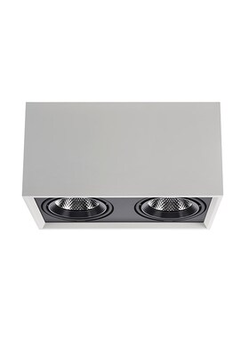 西顿格栅射灯LED嵌入式家用客厅过道cob单头双头斗胆灯CES811F-M