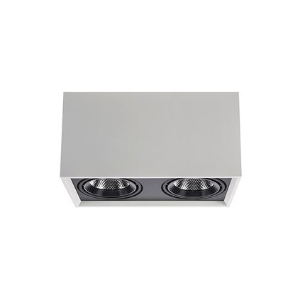 西顿格栅射灯LED嵌入式家用客厅过道cob单头双头斗胆灯CES811F-M