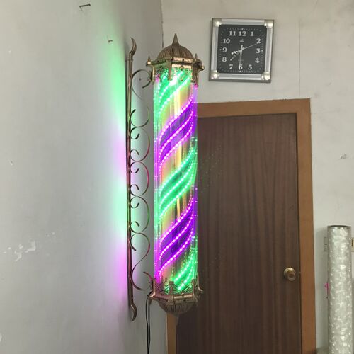 美发转灯LED欧式复古宫灯挂墙发廊转灯防水理发店标志灯包邮