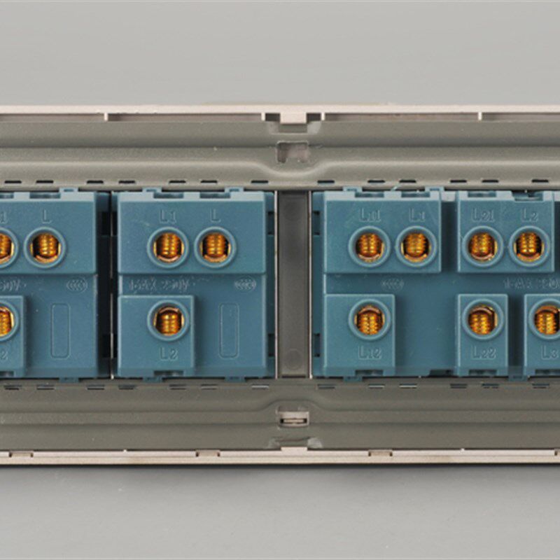 墙壁开关插座香槟金118型 大号五开双控 5开 五联双控开关面板