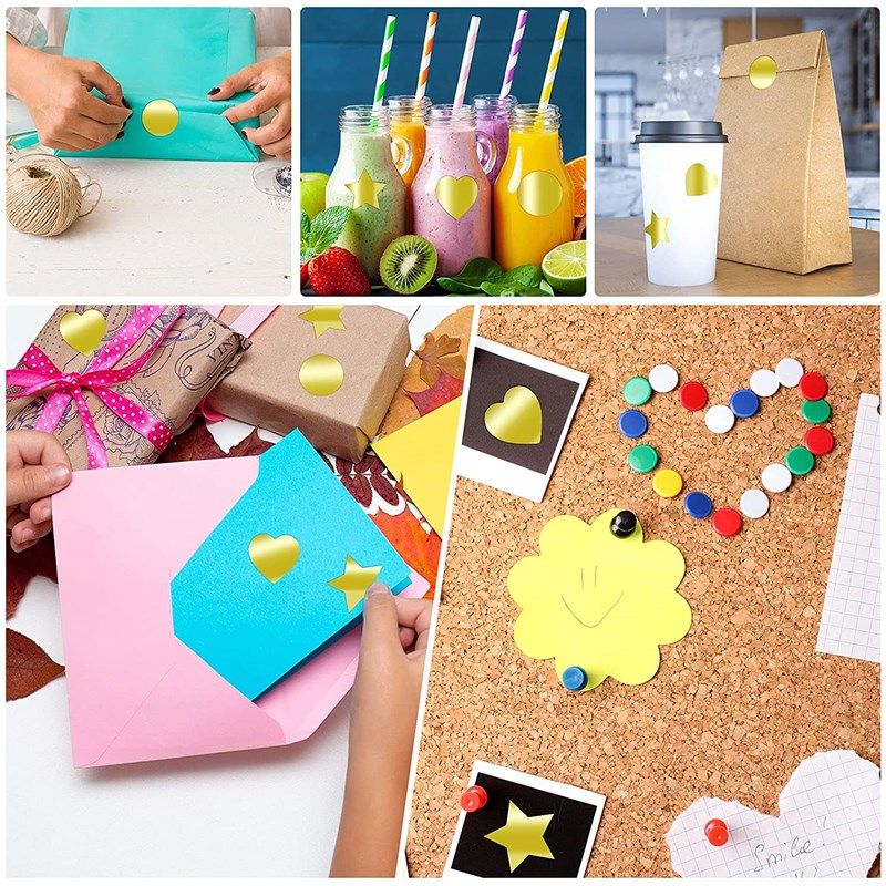 500张/卷圆形心形金色贴纸礼盒密封贴飞机盒封口贴装饰标签贴纸,文具电教/文化用品/商务用品,贴纸/立体贴纸,淘宝优惠券,粉丝福利购,淘宝优惠卷