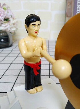 敲锣打鼓闹钟新款学生懒人敲锣大音量闹钟创意恶搞床头卧室闹钟