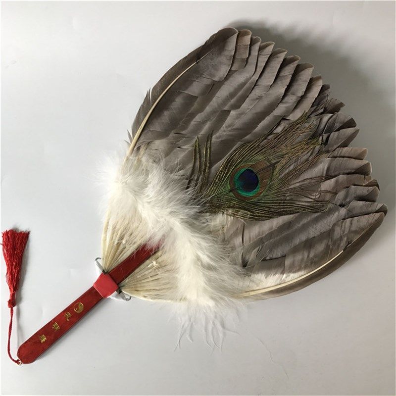 工艺扇羽毛扇鹅毛扇诸葛亮孔明扇子茶炉扇宝宝孕妇扇纳凉扇道具扇