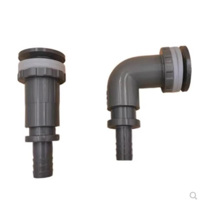 鱼缸水族强排排水套装宝塔连接周转箱换水软管转接头直款弯款