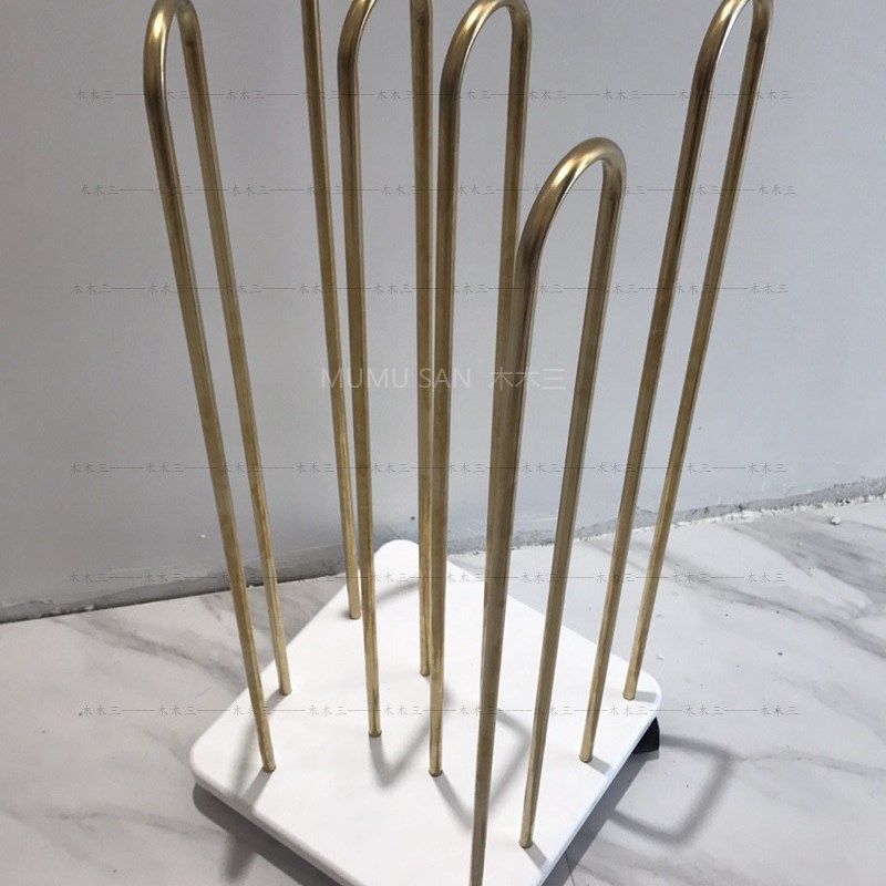 服装店衣架收纳整理架神器可移动金色不锈钢展示货架放衣架子包邮