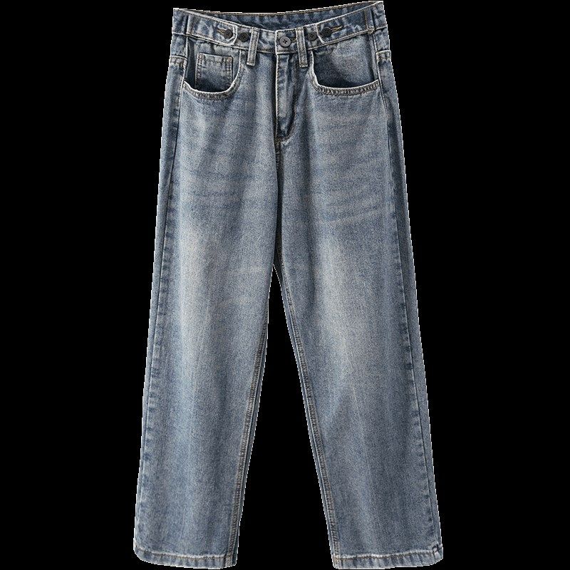 高腰阔腿裤春装浅色牛仔裤女2023新款显瘦直筒宽松垂感百搭裤子夏,女装/女士精品,牛仔裤,淘宝优惠券,粉丝福利购,淘宝优惠卷