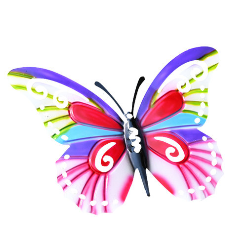 别墅花园布置草坪装饰摆件铁艺蝴蝶花插插件户外庭院花园园艺杂货