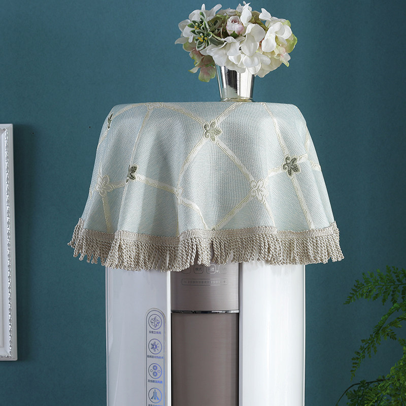 欧式空调套防尘罩圆形开机不取客厅立式空调清新方形盖布室内通用