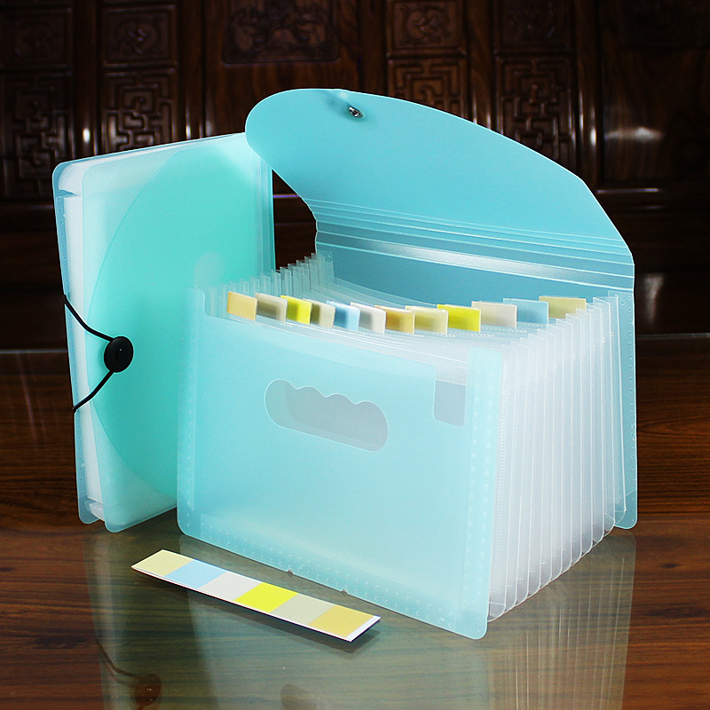 pp文件夹A5资料夹票据收纳盒多层分类整理袋大容量风琴包增值税夹