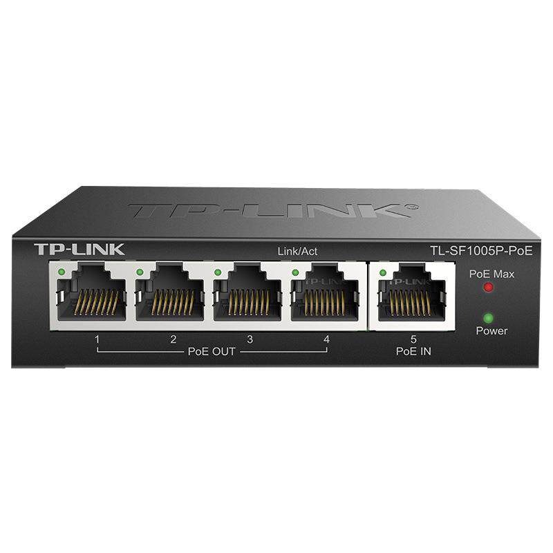 TP tp TL-SF1005P-PoE 以太网PoE交换机/4FE(PoE)+1FE 受电一体化