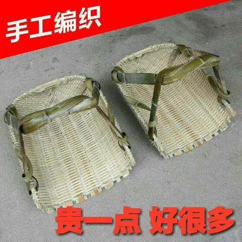 竹粪箕道具竹编织环卫农场挑东西挑泥土沙石工地工具学生体验