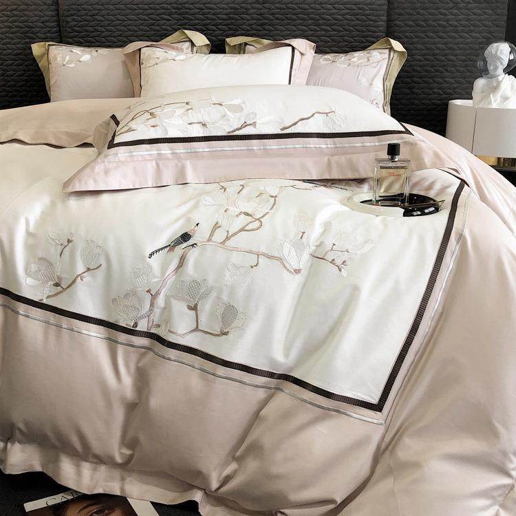 新中式100长绒棉四件套全棉纯棉床单刺绣被套裸睡床上用品四季款,3C数码配件,其它配件,淘宝优惠券,粉丝福利购,淘宝优惠卷