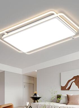 现代简约大厅卧室主灯2025年新款黑色大气调光led客厅吸顶灯具