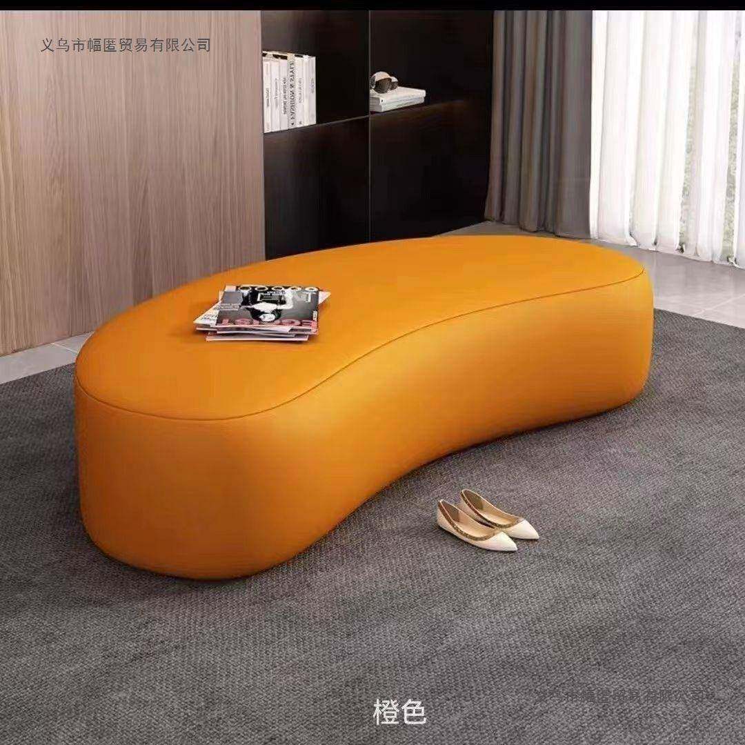 服装店商场单休人发坐长可条沙凳FFI贵妃躺椅息凳家用异形沙发脚