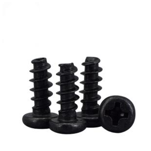 平头小丝螺丝JFYPB黑十槽半圆头螺PB平圆形尾自攻螺字钉1.4M2M.5M