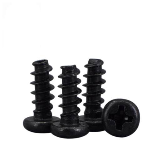 平头小丝螺丝JFYPB黑十槽半圆头螺PB平圆形尾自攻螺字钉1.4M2M.5M