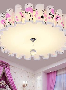 现简约ld卧室灯吸顶灯温馨圆水晶灯客厅e浪漫tb-52041形婚房灯具