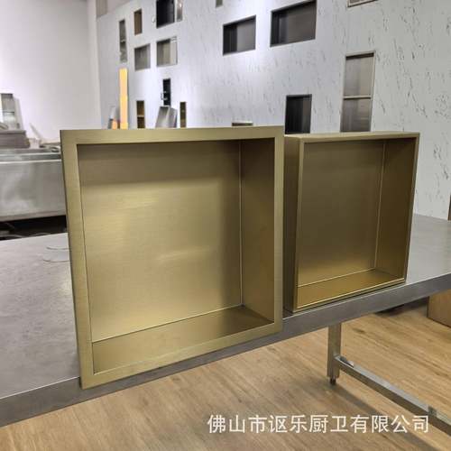 304不B3333锈钢嵌入壁浴室龛单层多层多式功带灯能带展示柜